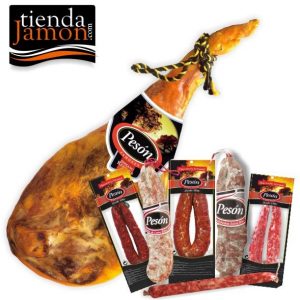 Lote Jamón Reserva con surtido de embutido.